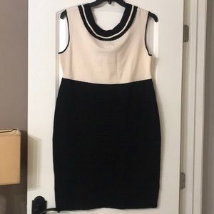 Anne Klein black and white dress size 14
